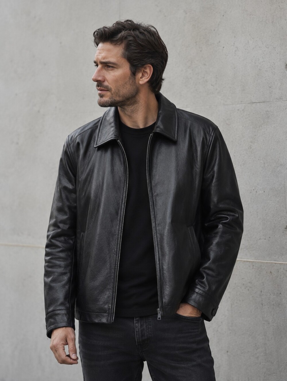 ⚫ Gap Genuine Leather Jacket ⚫
